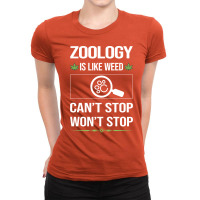 Funny Cant Stop Zoology Zoologist 80s Ladies Fitted T-shirt | Artistshot