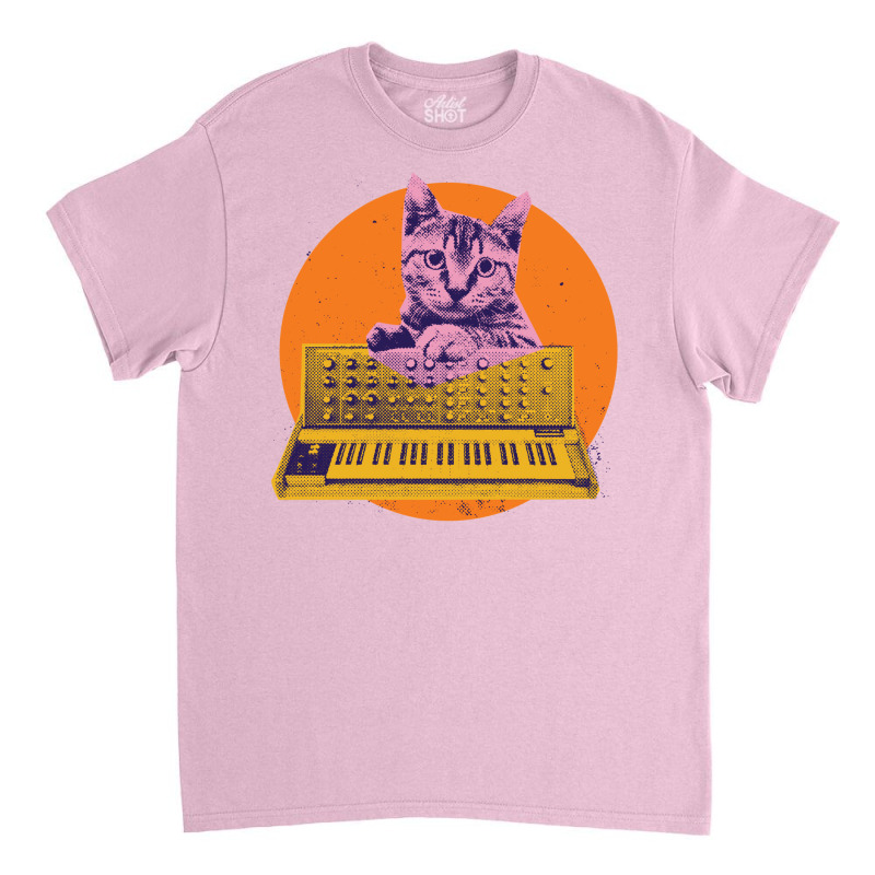 Cool Cat Synthesizer Music Producer Design Classic T-shirt | Artistshot