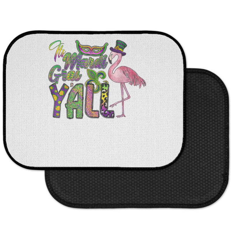 Mardi Gras Shirt Women Men Flamingo Carnival Costu Rear Car Mat | Artistshot