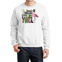 Mardi Gras Shirt Women Men Flamingo Carnival Costu Crewneck Sweatshirt | Artistshot