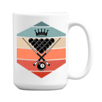 Retro Vintage Billiard 8 Ball Snooker Player 15 Oz Coffee Mug | Artistshot