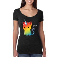 The Magical Kittencorn Women's Triblend Scoop T-shirt | Artistshot