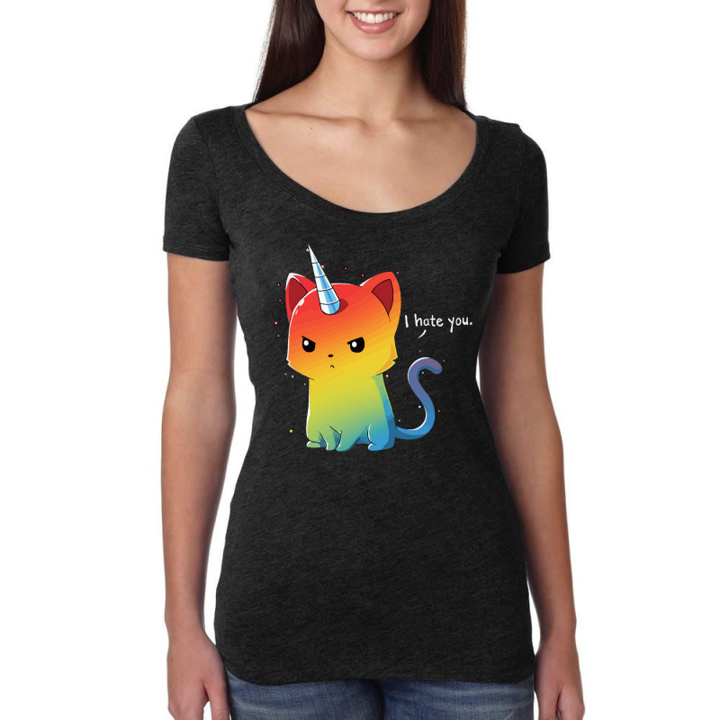 The Magical Kittencorn Women's Triblend Scoop T-shirt by Ronz | Artistshot