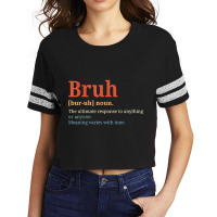 Funny Vintage Bruh Definition Brother T Shirt Scorecard Crop Tee | Artistshot