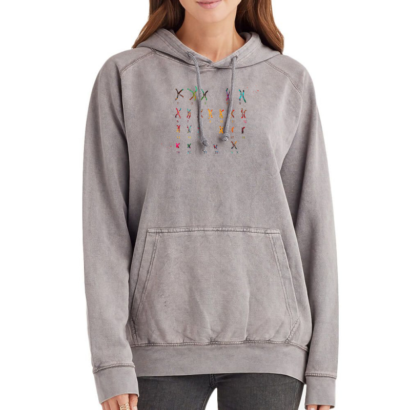 Female Chromosome Idiogram Aesthetic Vintage Hoodie | Artistshot