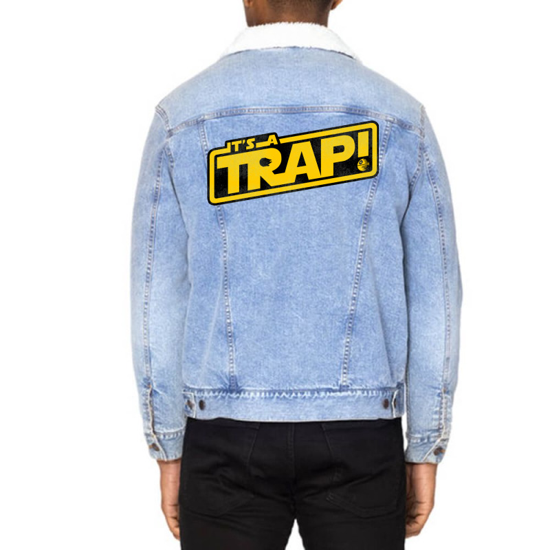 It's A Trap! Unisex Sherpa-lined Denim Jacket | Artistshot