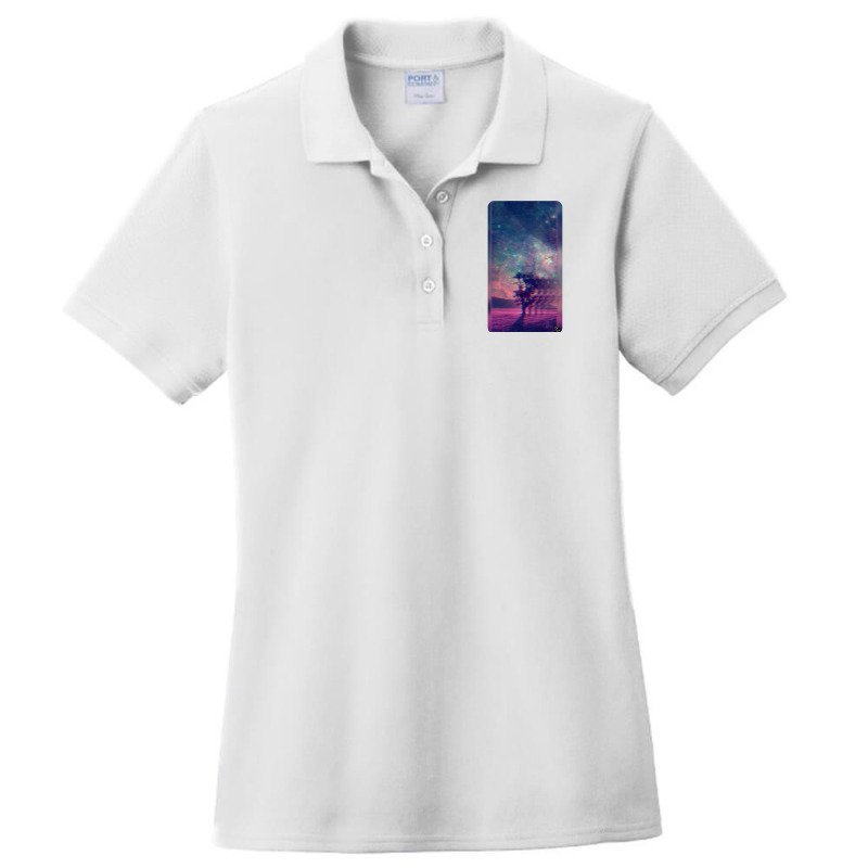 Laandscape Tree Design Ladies Polo Shirt by feronwouwerl | Artistshot