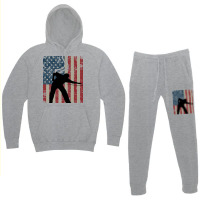 Vintage American Flag Billiards 4th Of July Hoodie & Jogger Set | Artistshot