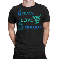 Peace Love Science Hippie Biology Girl T-shirt | Artistshot