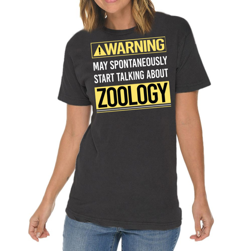 Warning About Zoology Zoologist Aesthetic Vintage T-shirt | Artistshot