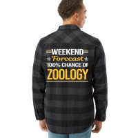 Weekend Forecast 100 Zoology Zoologist Aesthetic Flannel Shirt | Artistshot