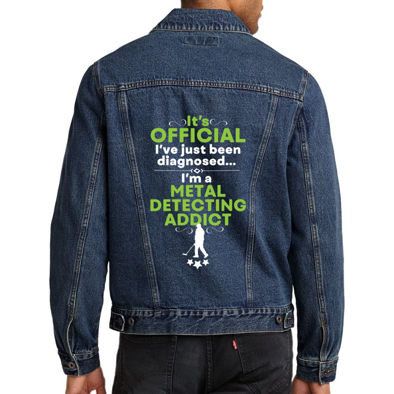 Funny Metal Detecting Men Denim Jacket by SUSANASAMUELS | Artistshot