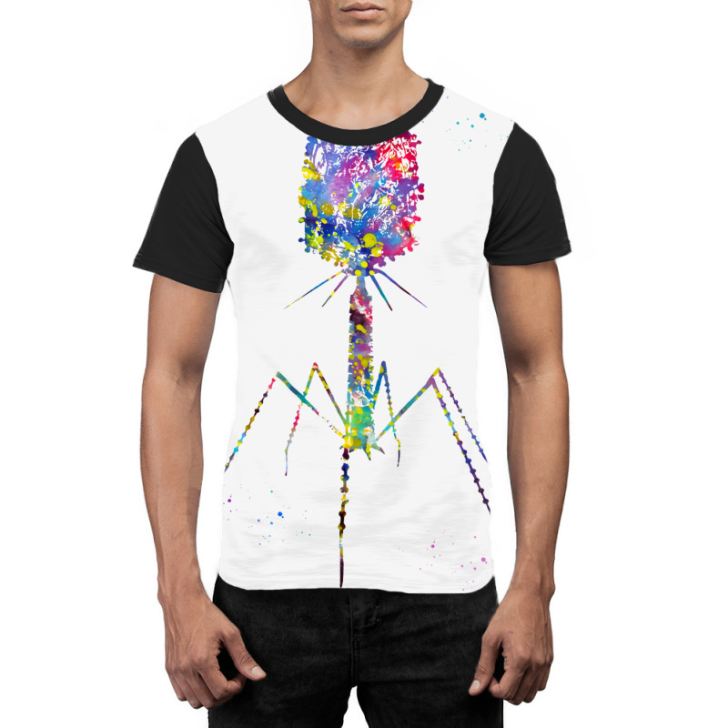 Bacteriophage Blue Graphic T-shirt by trivysefad5 | Artistshot