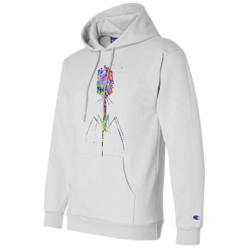 Bacteriophage Blue Champion Hoodie by trivysefad5 | Artistshot