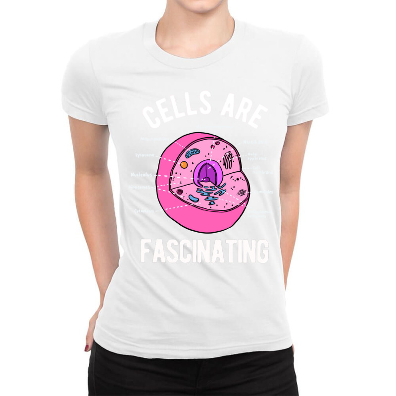 Biology Teacher Cells Are Fascinating Ladies Fitted T-Shirt by gbirehgelesm | Artistshot