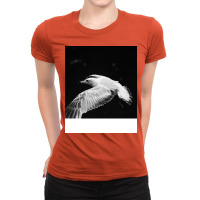 Black And White Bird Retro Ladies Fitted T-shirt | Artistshot