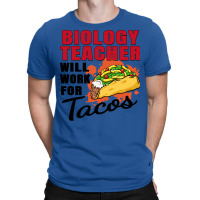 Biology Teacher Will Work For Tacos 70s T-shirt | Artistshot