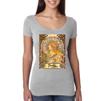 Womens Alphonse Mucha Art Nouveau Woman's T Shirt Women's Triblend Scoop T-shirt | Artistshot