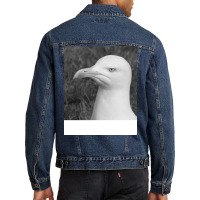 Black And White Bird Nostalgia Men Denim Jacket | Artistshot