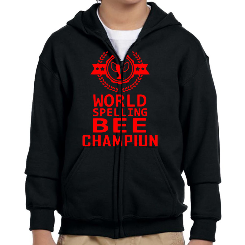 Spelling Bee Champiun Youth Zipper Hoodie | Artistshot