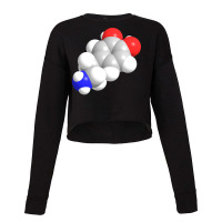 Dopamine Molecule Chemistry Red Cropped Sweater | Artistshot