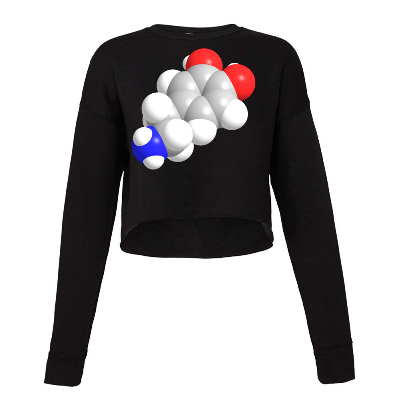 Dopamine Molecule Chemistry Red Cropped Sweater by radikmickicj | Artistshot