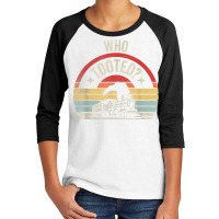 Retro Who Tooted Funny Train Lover Model Railroad Youth 3/4 Sleeve | Artistshot