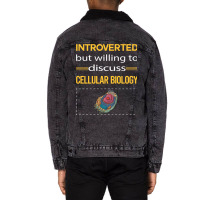 Funny Introverted Cellular Biology Nature Unisex Sherpa-lined Denim Jacket | Artistshot