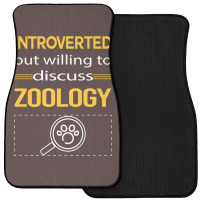 Funny Introverted Zoology Zoologist Aesthetic Front Car Mat | Artistshot