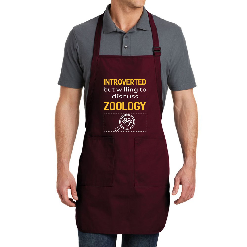 Funny Introverted Zoology Zoologist Aesthetic Full-length Apron | Artistshot