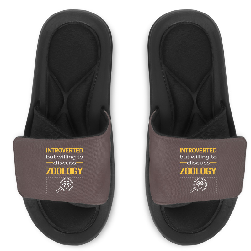 Funny Introverted Zoology Zoologist Aesthetic Slide Sandal | Artistshot