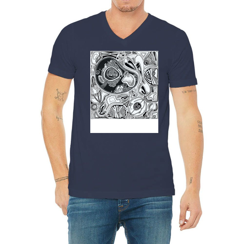 Cellular Biology Of Mitosis Aesthetic V-neck Tee | Artistshot