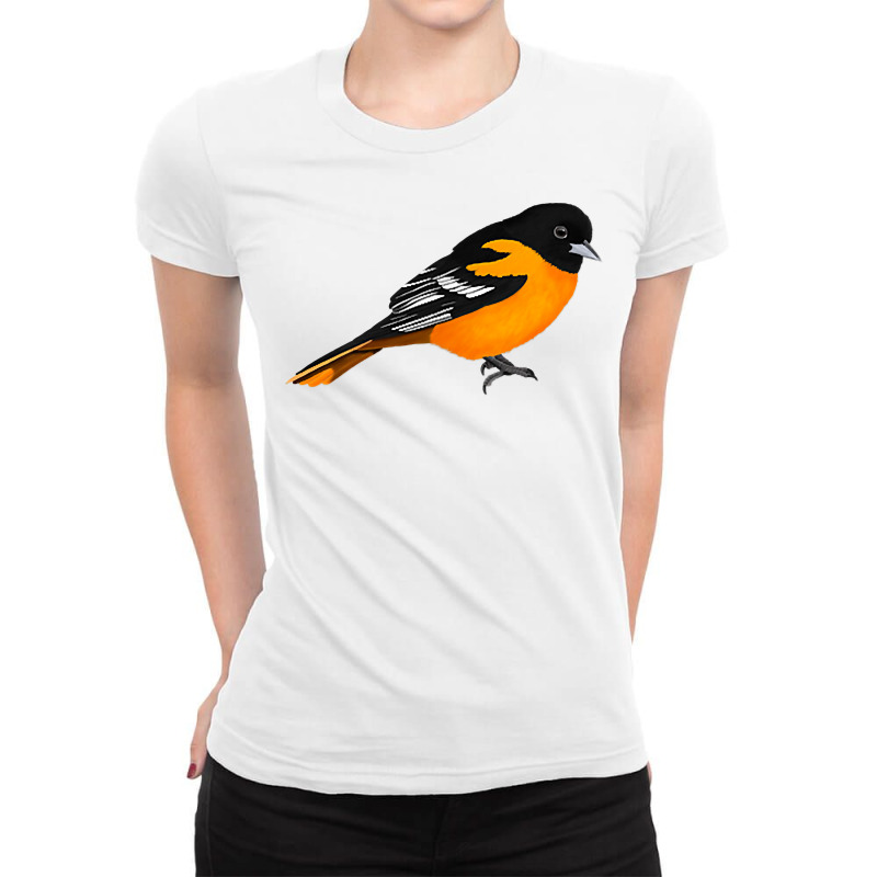 Oriole Bird Birdlover Birdwatcher Ornithologist Bi Ladies Fitted T-Shirt by ervanm | Artistshot