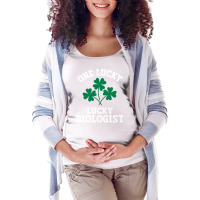 One Lucky Biologist Cool Maternity Scoop Neck T-shirt | Artistshot