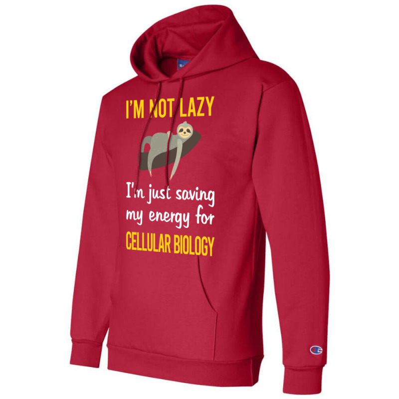 Funny Lazy Cellular Biology 70s Champion Hoodie | Artistshot