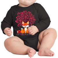 Fox Animal Lover Funny Fox Valentine's Day T Shirt Long Sleeve Baby Bodysuit | Artistshot