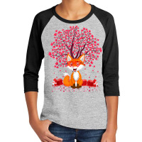 Fox Animal Lover Funny Fox Valentine's Day T Shirt Youth 3/4 Sleeve | Artistshot