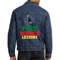 Free Science Lessons - Atom Symbol Men Denim Jacket | Artistshot