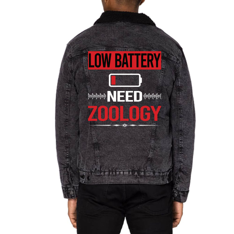 Low Battery Zoology Zoologist Cool Unisex Sherpa-Lined Denim Jacket by bertethaylus | Artistshot