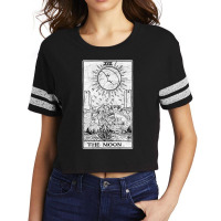 The Moon Tarot Card - Major Arcana - Fortune Telli Scorecard Crop Tee | Artistshot