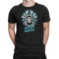 Native American Feather Headdress Wicasa Wakan T-shirt | Artistshot