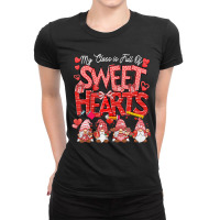 Sisters Before Misters Retro Galentine's Day Heart Ladies Fitted T-shirt | Artistshot