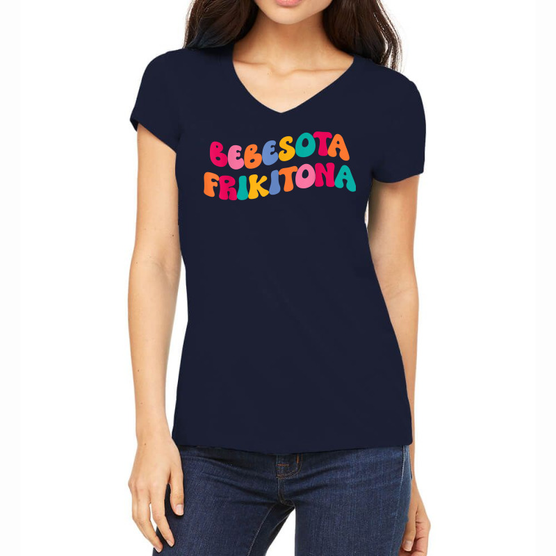 Bebesota Frikitona Latina Retro T Shirt Women's V-Neck T-Shirt by marioc | Artistshot