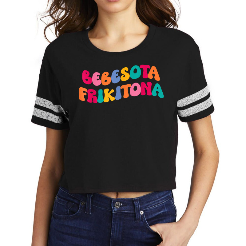 Bebesota Frikitona Latina Retro T Shirt Scorecard Crop Tee by marioc | Artistshot