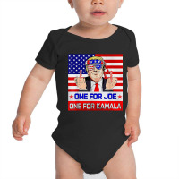 One For Joe One For Kamala Trump American Flag T S Baby Bodysuit | Artistshot