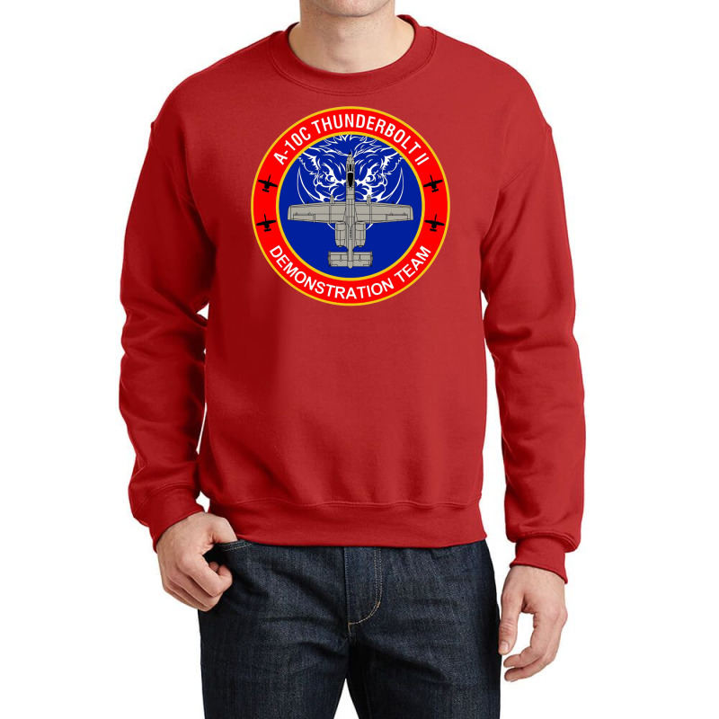 A 10c Thunderbolt Ii Demonstration Team Crewneck Sweatshirt | Artistshot