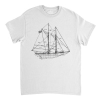 Sailing Shirt Vintage Blueprint Sailboat Yachting Classic T-shirt | Artistshot