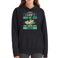 I Wasnt Listening I Was Thinking About Frogs Vintage Hoodie | Artistshot