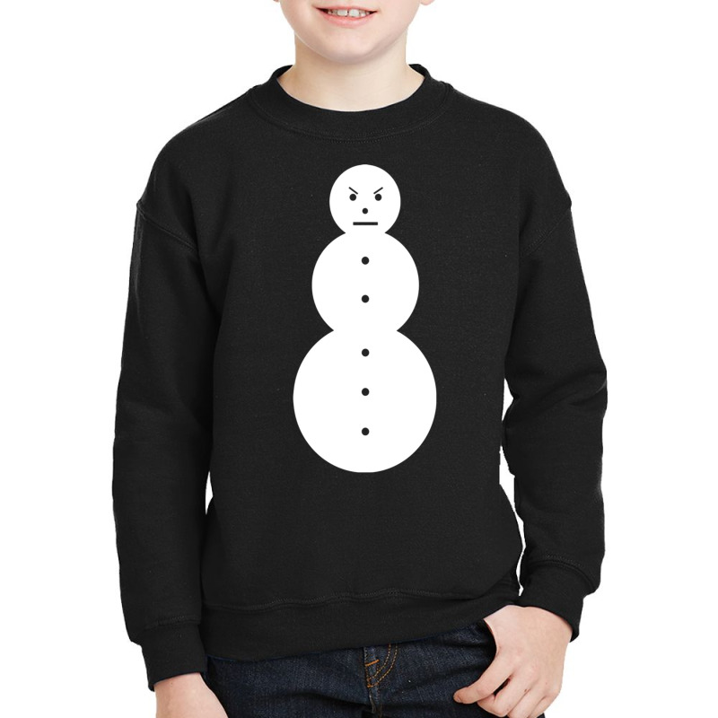 Funny Angry Snowman Shirt   The Jeezy Snowman Long Youth Sweatshirt by calguaa | Artistshot