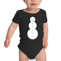 Funny Angry Snowman Shirt   The Jeezy Snowman Long Baby Bodysuit | Artistshot